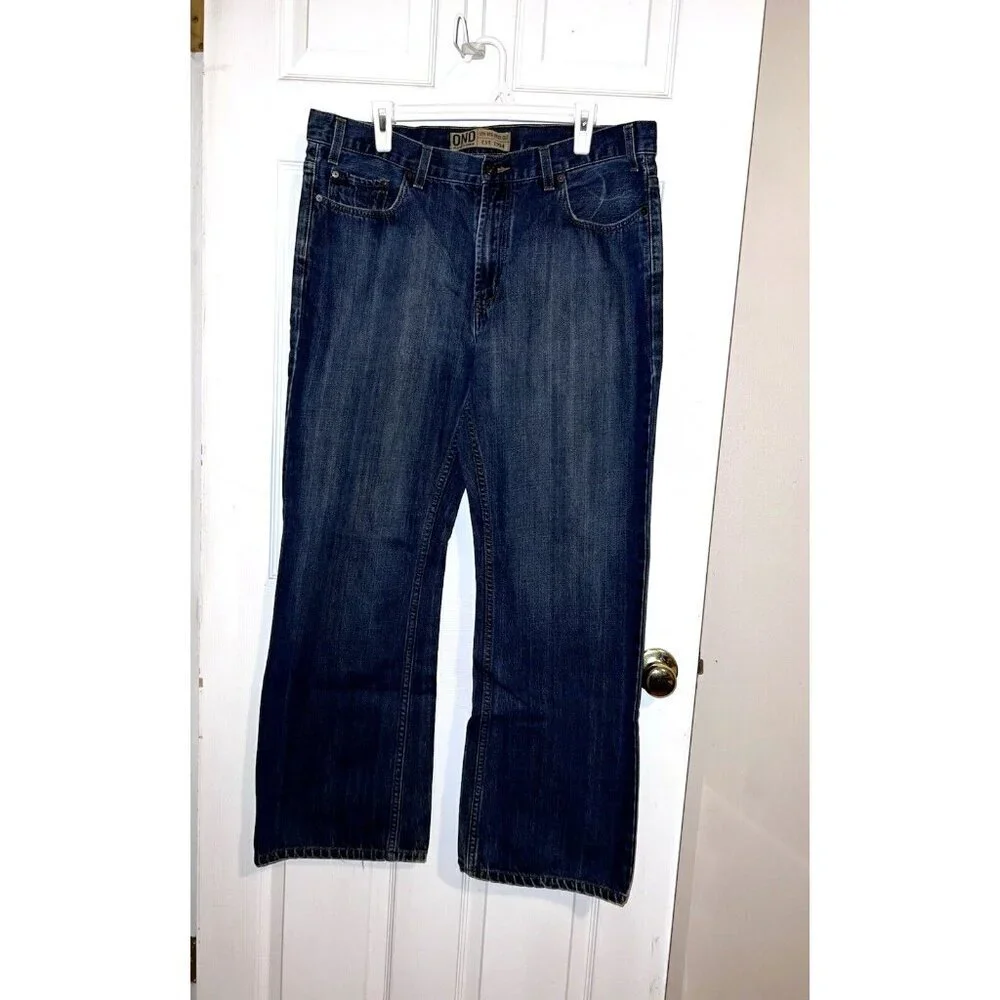 ond OLD NAVY DENIM Low Rise Bootcut Mens Dark Wash Jeans Sz 36x31